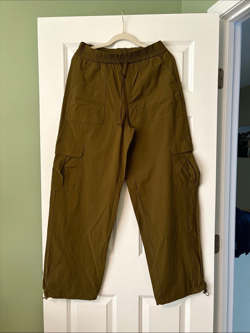 CALIA by Carrie Underwood Olive Green Wide-Leg Cargo Pants - Picture 5 of 9